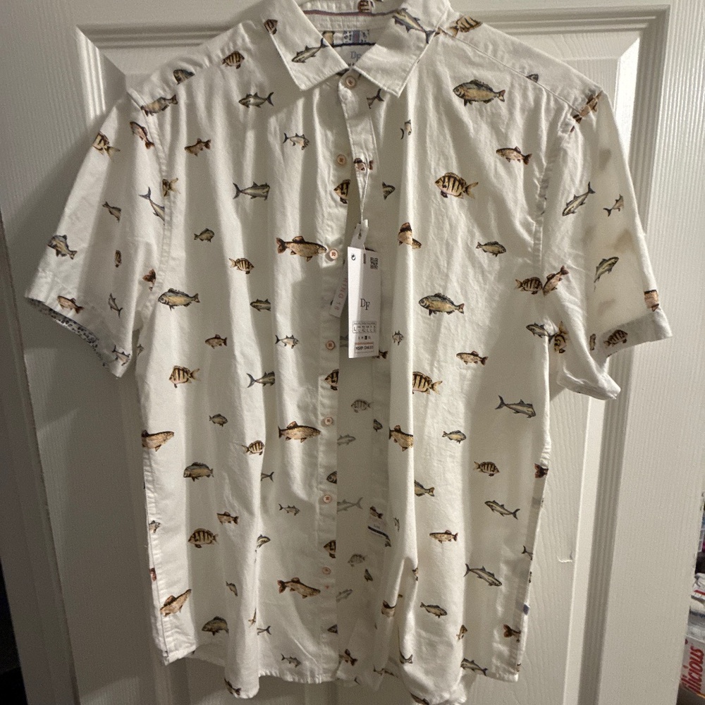 Denim & Flower Ricky Singh Fish shirt